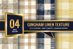 Gingham Linen Texture Digital Paper Product Image 1
