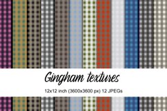 digital papers with gingham pattern