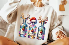 Christmas Gingle Bells PNG, Christmas Drinking PNG, Holiday Product Image 2