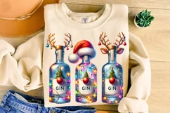 Christmas Gingle Bells PNG, Christmas Drinking PNG, Holiday Product Image 3