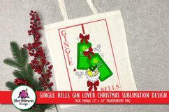 gingle bells gin lover sublimation design
