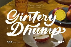 Gintery Dhump - Bold Calligraphy Font Product Image 1