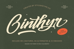 Ginthyr - Bold Calligraphy Font Product Image 1