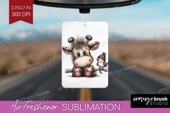 Giraffe Valentine Air Freshener PNG Whimsical Animal PNG Product Image 1