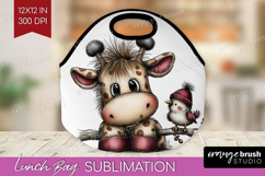 Giraffe Valentine Lunch Bag Whimsical Animal Lunch Bug PNG Product Image 1