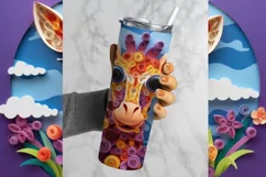 Giraffe Tumbler Wrap, 20 oz tumbler wrap, Giraffe Tumbler Wrap, Giraffe Png