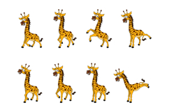 Cute Giraffe Animal Cartoon Product Image 1