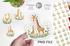 Giraffe Embroidery Sticker Product Image 1