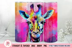 Giraffe Tumbler Wrap, 20 oz tumbler wrap, Giraffe Tumbler Wrap, Giraffe Png