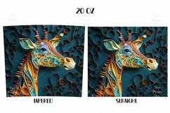Giraffe Tumbler Wrap, 20 oz tumbler wrap, Giraffe Tumbler Wrap, Giraffe Png