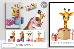 Digital Paper Giraffe Gift Product Image 1