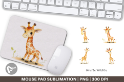 Mouse Pad Giraffe Wildlife Product Image 1