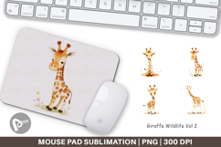 Mouse Pad Giraffe Wildlife Product Image 1