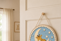 Giraffe Baby Name Sign SVG | Safari Nursery Door Sign Product Image 3
