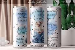 Love Yourself |Positive Quotes |Mental Health | Girl Tumbler Product Image 1