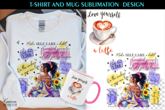 Watercolor Inspirational Quotes T shirt and Mug Sublimation Product Image 1