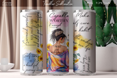 Love Yourself |Positive Quotes |Mental Health | Girl Tumbler Product Image 1