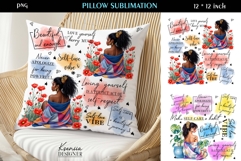 Funny Quotes |Positive Sayings|Pillow Sublimation Product Image 1