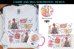 Watercolor Inspirational Quotes T shirt and Mug Sublimation Product Image 1