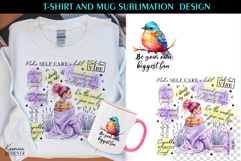 Watercolor Inspirational Quotes T shirt and Mug Sublimation Product Image 1