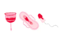 Menstrual Cycle & Women Health Digital Clipart , Feminine Product Image 4