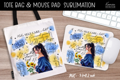 Tote Bag and Mouse Pad Sublimation|Positive Quotes |Love Product Image 1