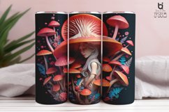 Girl and Mushrooms 3D Tumbler Sublimation Bundle Product Image 11
