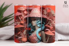 Girl and Mushrooms 3D Tumbler Sublimation Bundle Product Image 13