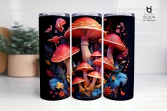 Girl and Mushrooms 3D Tumbler Sublimation Bundle Product Image 4