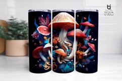 Girl and Mushrooms 3D Tumbler Sublimation Bundle Product Image 8