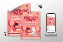 Girl Birthday Party - Flyer, Poster &amp; Instagram GR Product Image 1