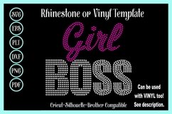 Boss Girl Rhinestone and Vinyl SVG Template Product Image 1