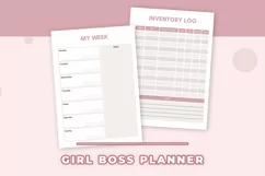 Girl Boss Planner | A4 and A5 Girl Boss Planner | US Letter Product Image 4