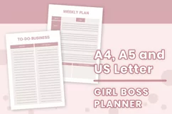 Girl Boss Planner | A4 and A5 Girl Boss Planner | US Letter Product Image 9