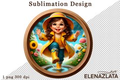 Girl Clipart. Summer sublimation Product Image 1