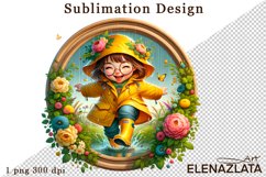 Girl Clipart. Summer sublimation Product Image 1