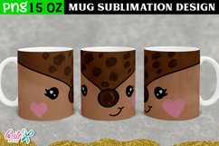 Deer face | Christmas mug sublimation design Product Image 1