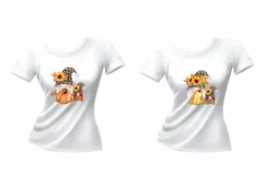 Family of autumn leopard gnomes png Product Image 3