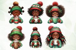 Girl Enjoy Hot Drink Sublimation Clipart Product Image 4