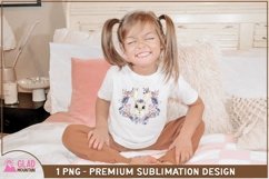 Floral bunny, cute floral bunny design, Easter sublimation Product Image 8