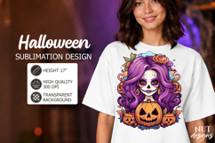 Sugar Skull Girl Halloween sublimation calavera girl Product Image 1