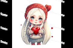 Gnome Girl with Heart 2 - Valentine&#039;s Day Product Image 1
