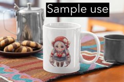 Gnome Girl with Hearts 5 - Valentine's Day sublimation Product Image 2