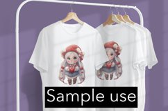 Gnome Girl with Hearts 5 - Valentine's Day sublimation Product Image 4