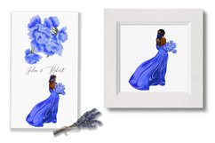 Fashion girls clipart, Women Holding Pink Flower Bouquet Product Image 7