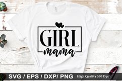 Girl mama SVG - Mother&#039;s Design Product Image 1