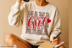Mama Mom Mother Girl SVG PNG T-shirt Design Product Image 3