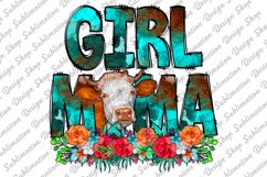 Girl Mama Sublimation - Mama Sublimation -Cow Sublimation Product Image 1