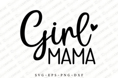 Girl Mama SVG Design, Mother&#039;s Day SVG Design Product Image 1