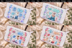 Feminine Self Care Motivation Quote Cosmetic Bag Sublimation Product Image 1